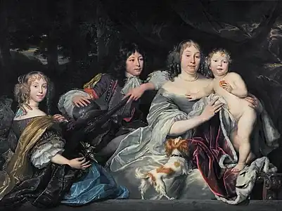 La Princesse Albertina d'Orange avec des enfants (1668), Leeuwarden, Fries Museum (en).