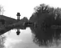 L'écluse d'Aldermaston en 1975 avant sa restauration.