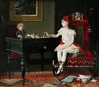 Alexander Demetrius Goltz&nbsp;(en), La fillette avec sa poupée, 1900.