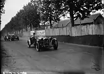 L'Alfa Romeo 8C 2300 no 14 de Zehender et Attilio Marinoni au Mans en 1931 (13e);