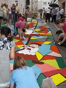 tapis de fleurs