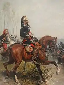 Officier des Dragons en 1878 d'après Alphonse de Neuville.