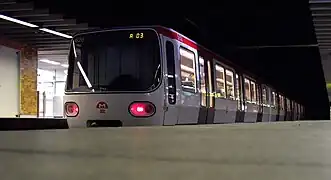 Une rame de la ligne A à Perrache.