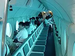 Intérieur d'un Atlantis de la société Atlantis submarines&nbsp;(en) (2008).