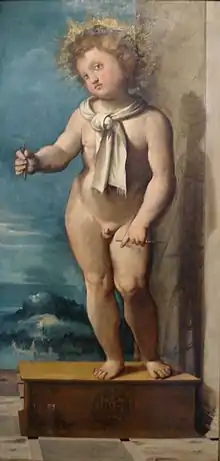 Altobello Melone, Simon de Trente, ca.1521, peinture à l'huile, Castello del Buonconsiglio, Trente (Italie)