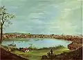 Providence from Across the Cove (1818), Rhode Island Historical Society (en).