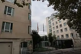 Vue de la mission diplomatique