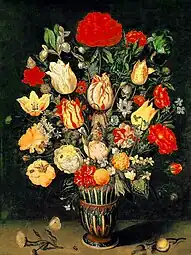 Nature morte aux fleurs, première moitié du XVIIe&nbsp;siècle, Alte Pinakothek, Munich