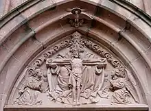 Tympan du portail« Trône de Gloire ».