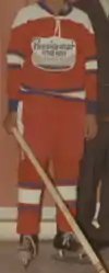 Chandail de l'équipe de hockey du pensionnat autochtone d'Amos.