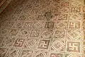 La « mosaïque aux Svastikas » de la villa romaine de La Olmeda (Pedrosa de la Vega, Espagne).