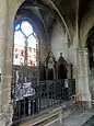 1re&nbsp;chapelle du sud, vue vers le sud-ouest.