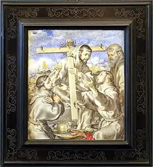 Saint François d’Assise, Saint Bonaventure, Saint Antoine de Padoue et le Beato Leone.