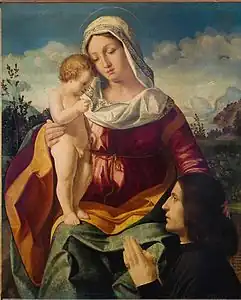 Vierge à l'Enfant et donateur, 1504Museo Civico, Padoue.