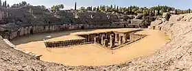 Les restes de l'amphithéâtre.