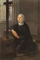 Sainte Angèle Mérici. Peintre anonyme du XVIIe siècle