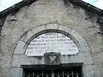 Inscription sur le tympan