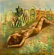 To be or not to be (1982), 100&nbsp;×&nbsp;100&nbsp;cm, localisation inconnue.