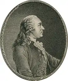 portrait d'Anne Robert Jacques Turgot réalisé par Charles Dupin le jeune au XVIIIe&nbsp;siècle