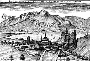 La ville d'Annecy et son château