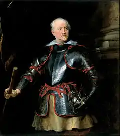Antoine van Dyck,Portrait d'un gentilhomme vêtu d'une armure (1616-1627)