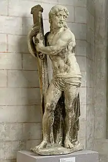 Christ tenant sa croix (Antoine Guépin, 1660, musée des Augustins).