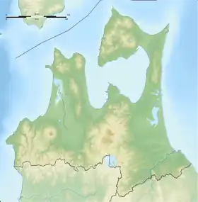 Voir sur la carte topographique de préfecture d'Aomori