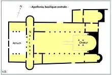 Apollonie de Cyrène, basilique centrale (chrétienne) Ve&nbsp;siècle, Libye.