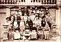 Henri Bernard de la Croix et ses employés vers 1890.