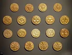 Monnaies d'or macédoniennes.