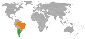 Brésil et Argentine
