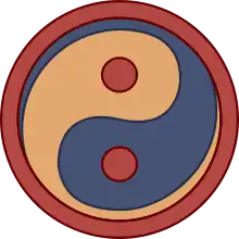 insigne montrant le taiji