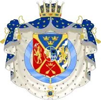 Armoiries du prince Auguste de 1831 à 1844.