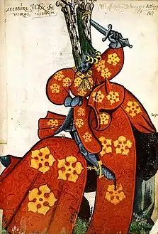 Jean IV de Vergy († 1461)Armorial de la Toison d'Or.