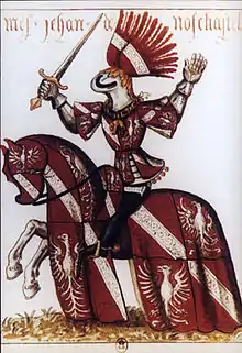 Jean Ier de Neufchâtel-Montaigu dans le Grand Armorial équestre de la Toison d'or