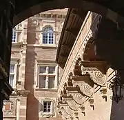 Assézat : Prolongement de la façade nord et coursière de la façade est.