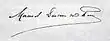 Signature de Manuel Deodoro da Fonseca