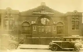 Les locaux de l'Institut Nazareth, avec l'«&nbsp;atelier des aveugles&nbsp;», vers 1920