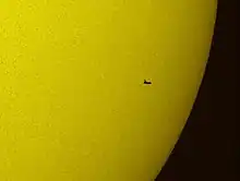 Photographie du Transit astronomique.