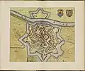 Plan de la ville de Tholen fin du XVIIe&nbsp;siècle.