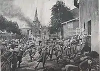 Attaque du 1er&nbsp;régiment d'infanterie en 1914