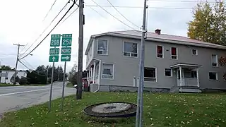 Jonction des routes 208 et 251 à Martinville.