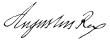 Signature de Auguste&nbsp;II
