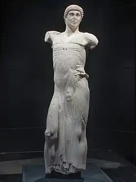 « Jeune homme de Mozia ». Sicile, 2e quart du Ve&nbsp;siècle(?) avant notre ère. Musée Whitaker, Motyé