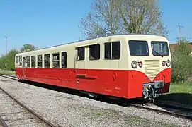 L'autorail X 212 du Blanc-Argent, restauré par le CFBS.
