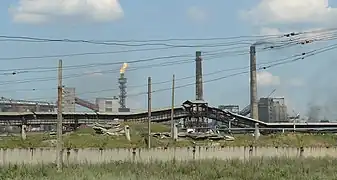 Vue de l'usine.