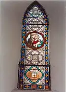 Vitrail (chapelle de Notre-Dame ou de la Vierge ou encore de la famille de Barrau).