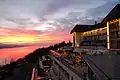 Vue sur le lac Léman en direction de l'ouest.