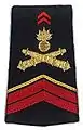 Brigadier du 8e&nbsp;régiment d'artillerie.