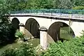 Pont sur le Dropt à proximité du moulin (août&nbsp;2011)